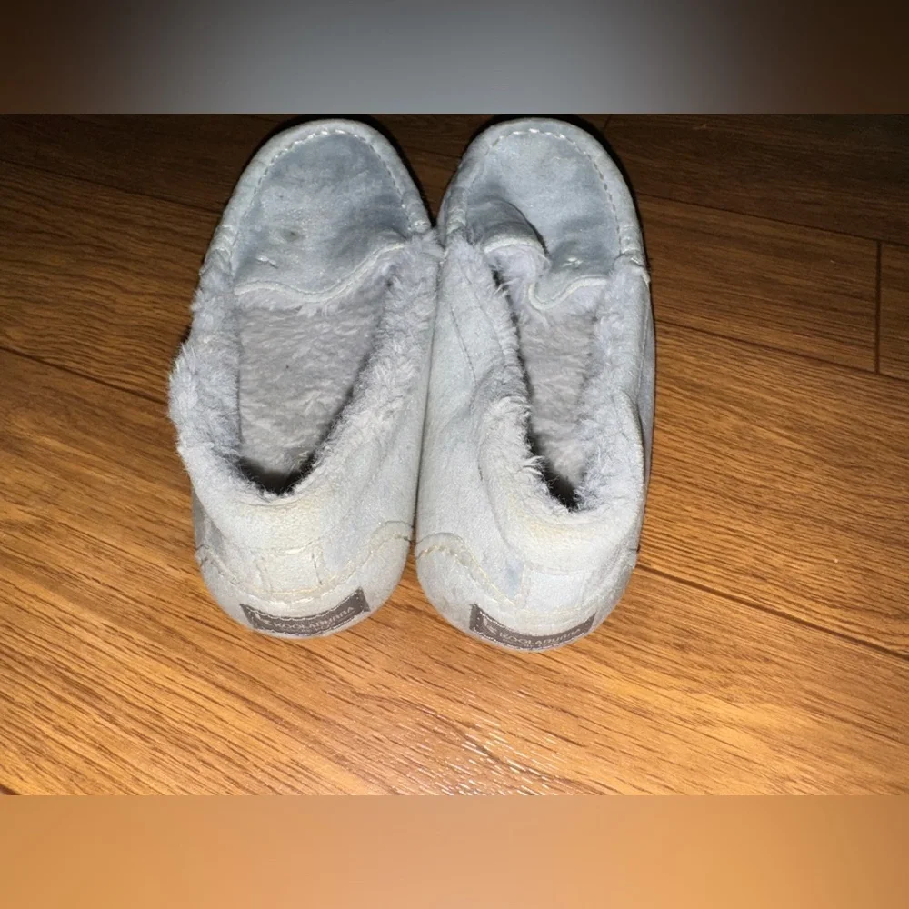 Kookaburra by Ugg Riley Shimmer Moccasins Big Kid Size 2 Blue Gray